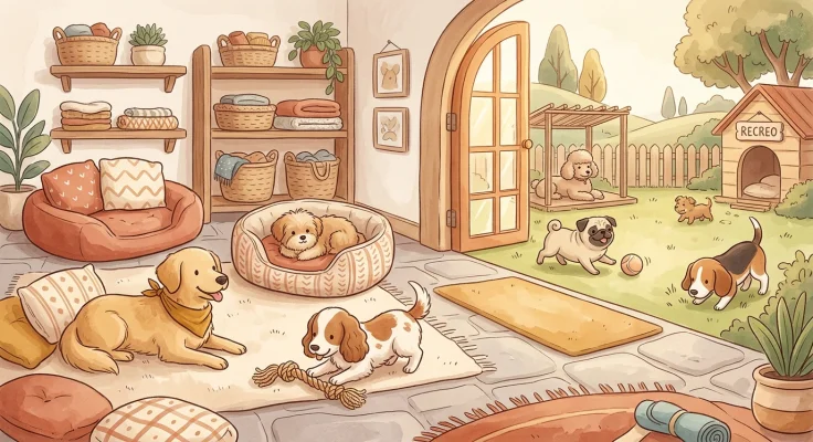 Residencia canina sin jaulas: qué es y ventajas